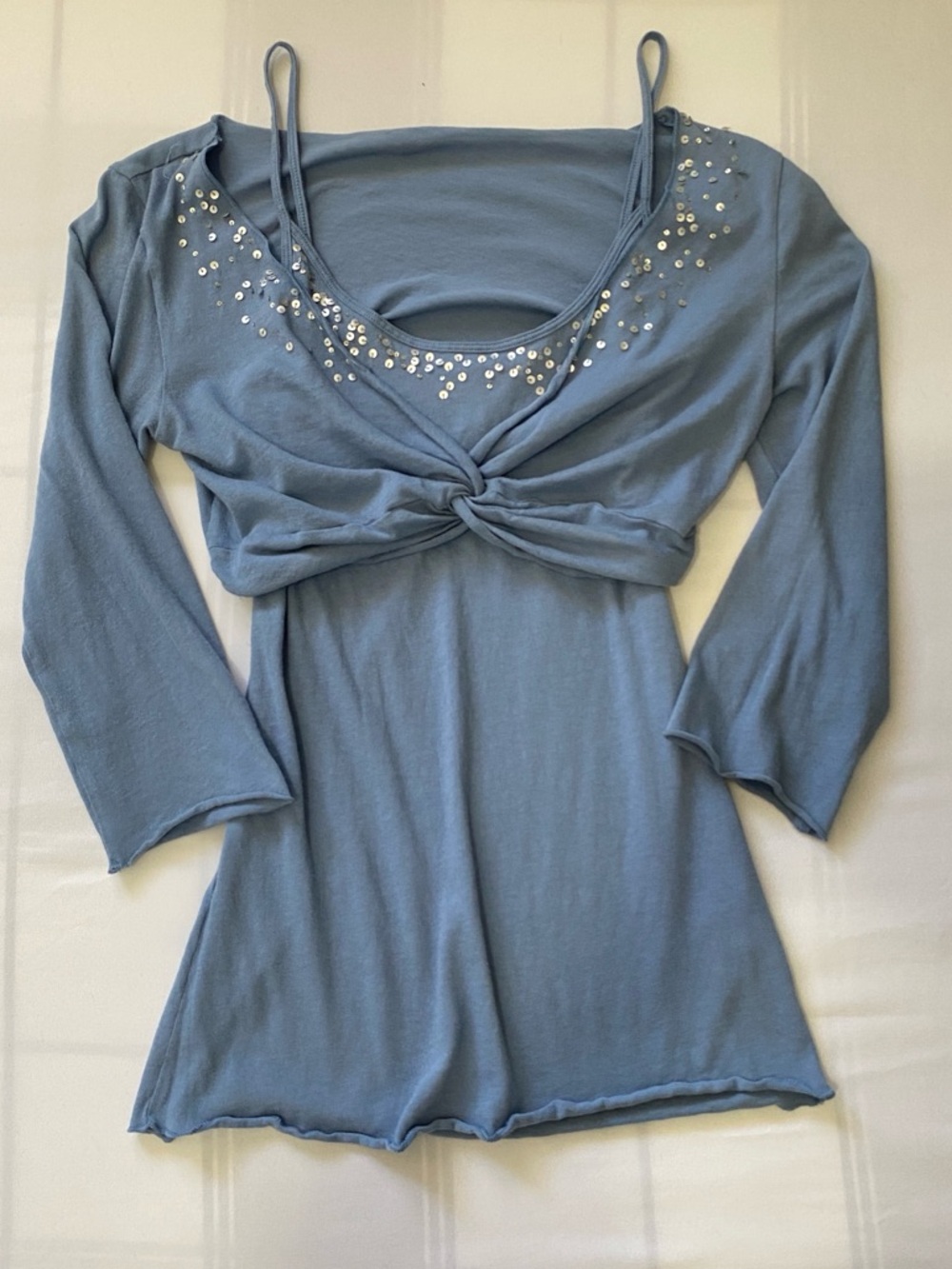 Smart Set Sequin Cami Tank Top And Bolero Top Matching Set